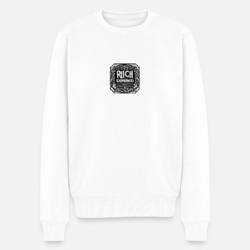 Riche en expérience - Pull Premium bio Homme - blanc