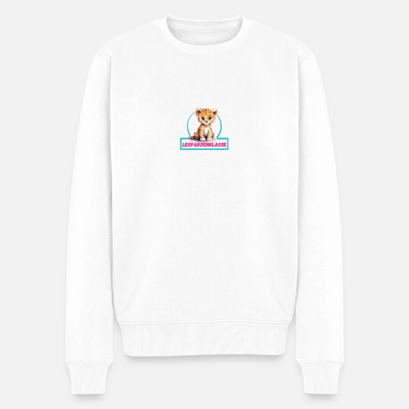 Classe Léopard Classe Animal Léopard - Pull Premium bio Homme - blanc