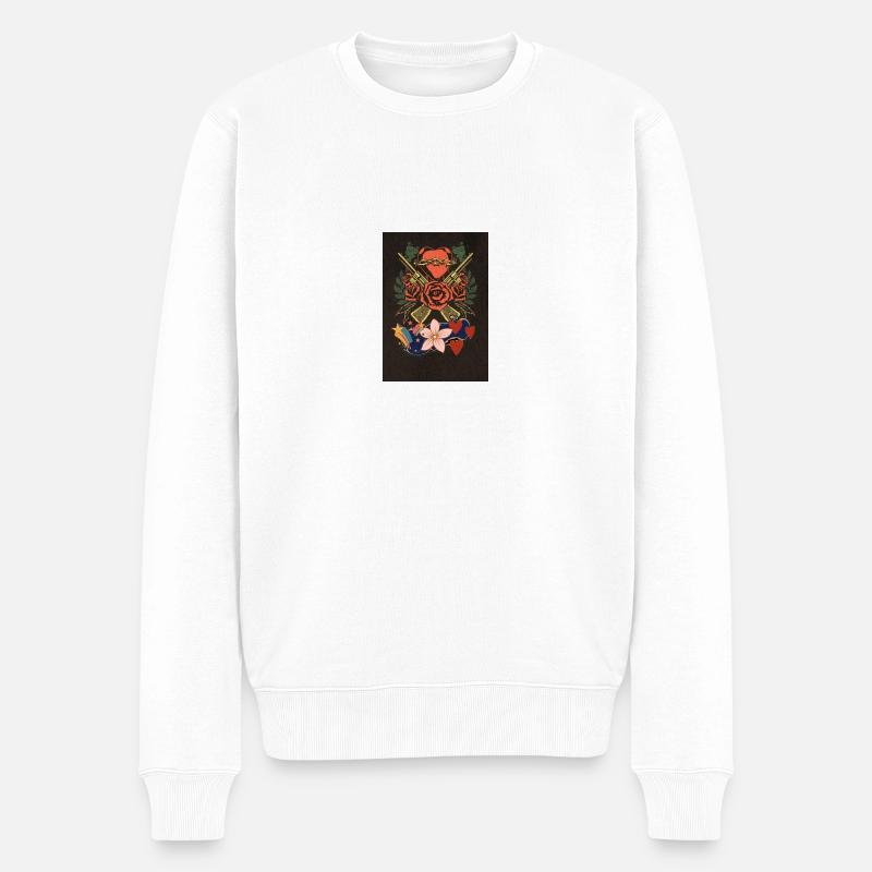 desing - Pull Premium bio Homme - blanc