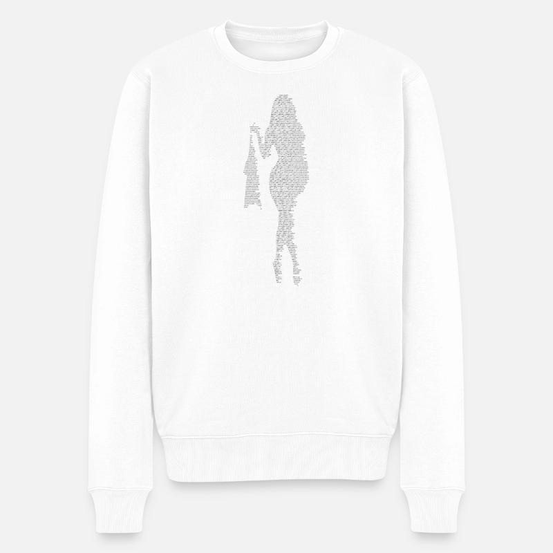 silhouette - Pull Premium bio Homme - blanc