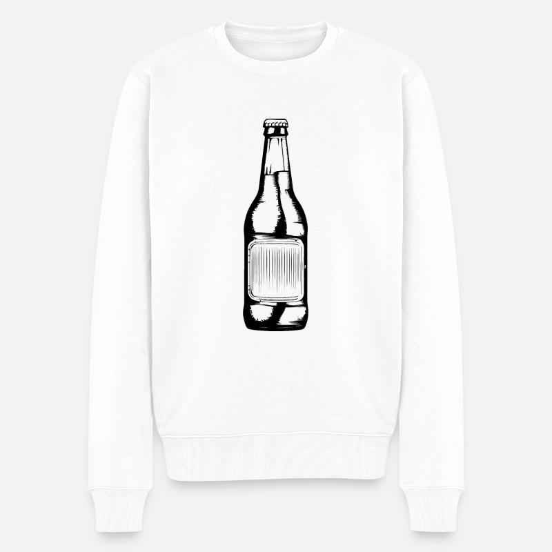 Bouteille de bière - Pull Premium bio Homme - blanc