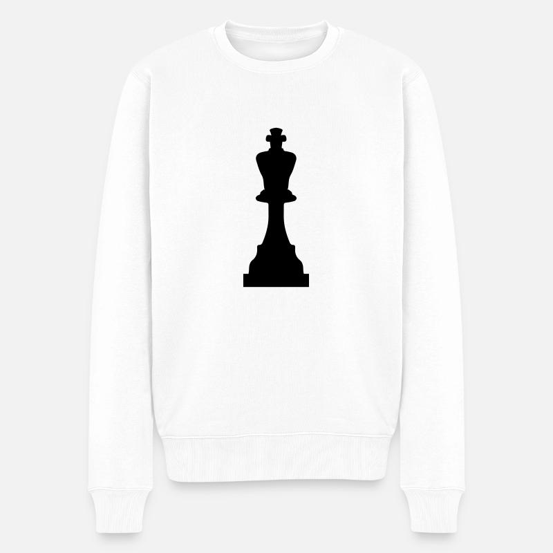 king - Pull Premium bio Homme - blanc