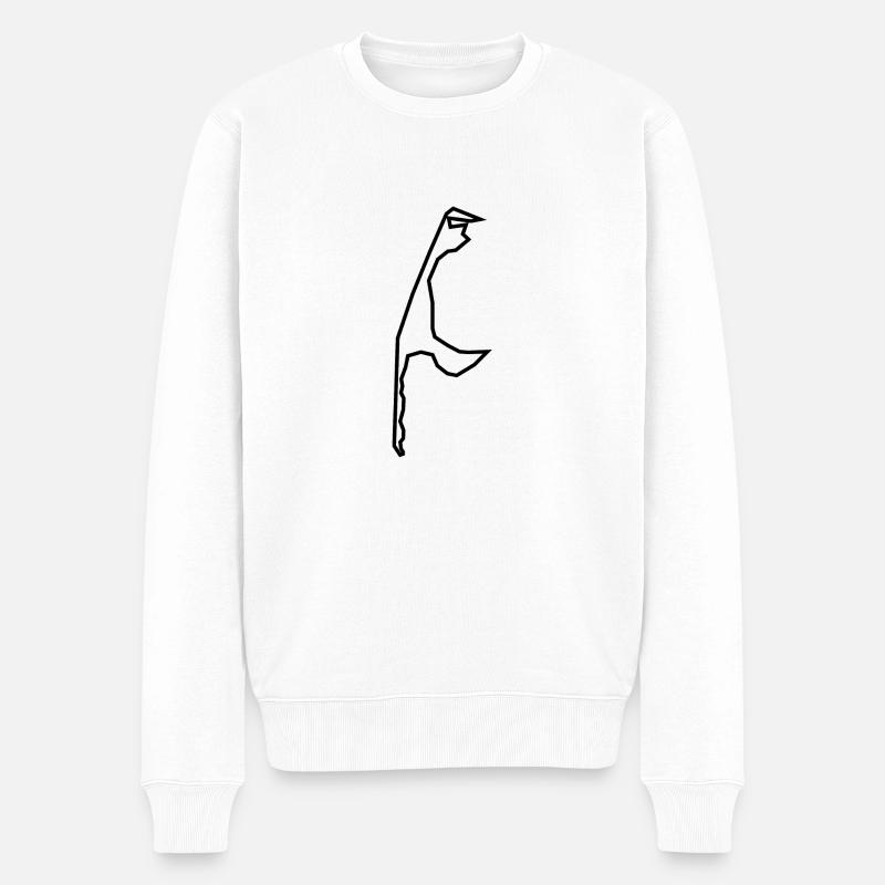 SYLT - Insel - Männer Premium Bio Pullover - Weiß
