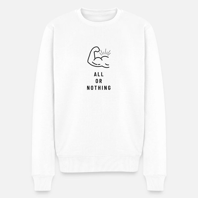 Tout ou rien - Pull Premium bio Homme - blanc