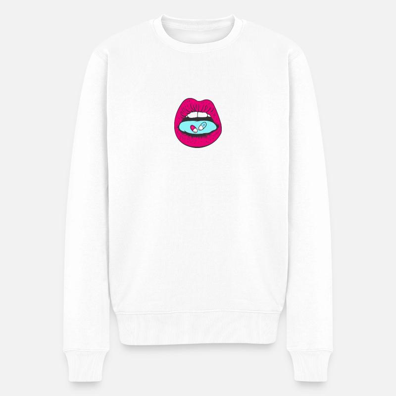 PalmX Pop art illustration - Pull Premium bio Homme - blanc