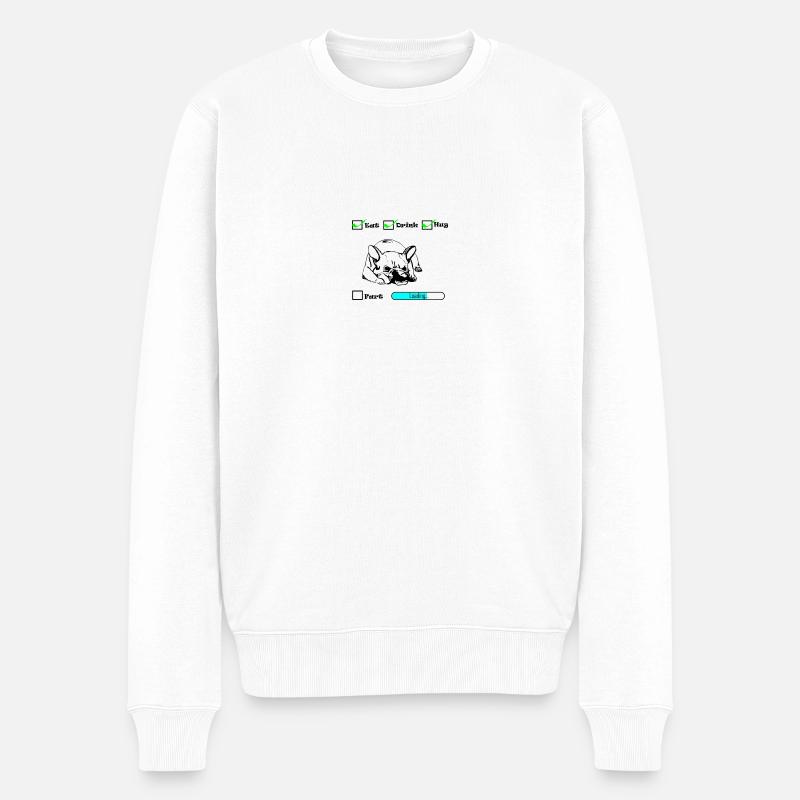 bouledogue français - Pull Premium bio Homme - blanc