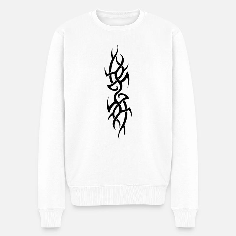 tribal - Männer Premium Bio Pullover - Weiß