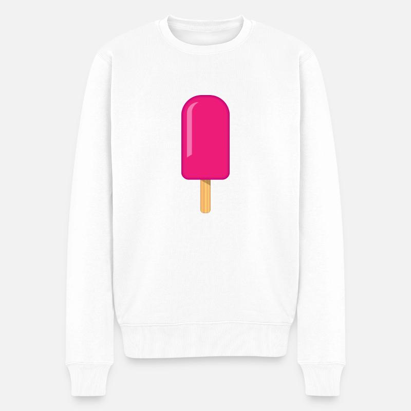 glace - Pull Premium bio Homme - blanc