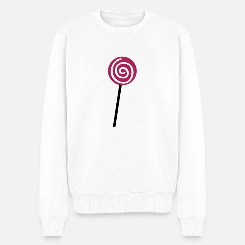 lollipop_01 - Männer Premium Bio Pullover - Weiß