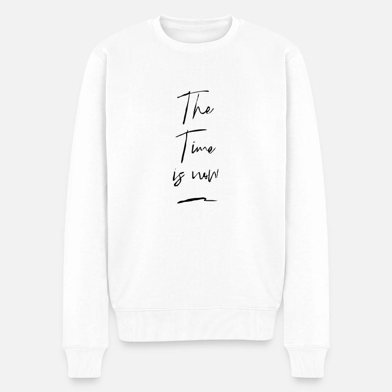 Le moment est venu - Pull Premium bio Homme - blanc