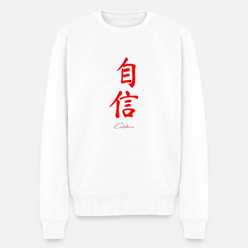 Chinois - Pull Premium bio Homme - blanc