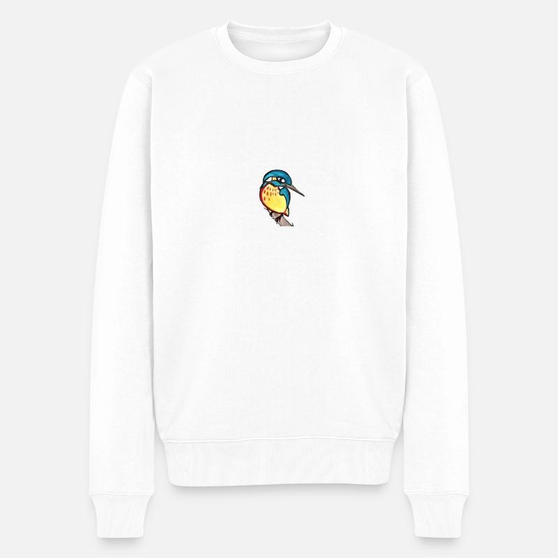 martin-pêcheur - Pull Premium bio Homme - blanc