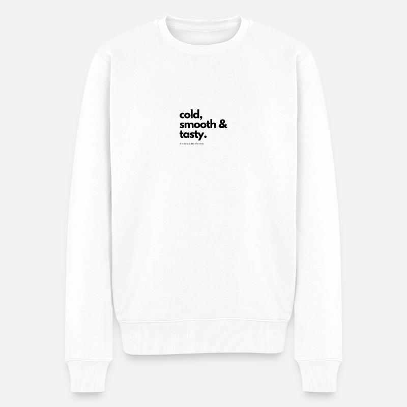 beer - Männer Premium Bio Pullover - Weiß