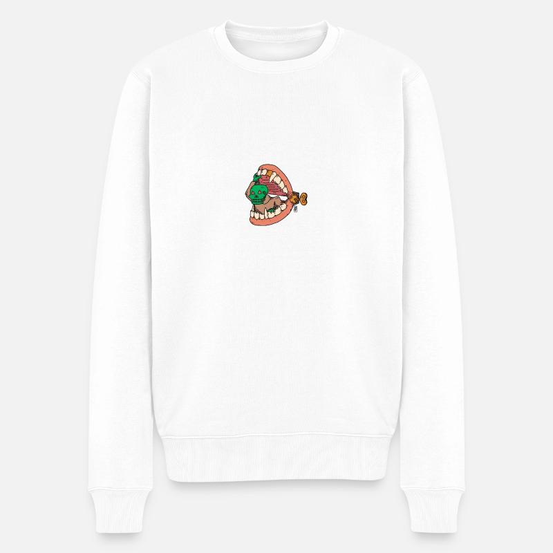 mal aux dents - Pull Premium bio Homme - blanc