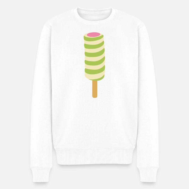 Glace spiralée - Pull Premium bio Homme - blanc