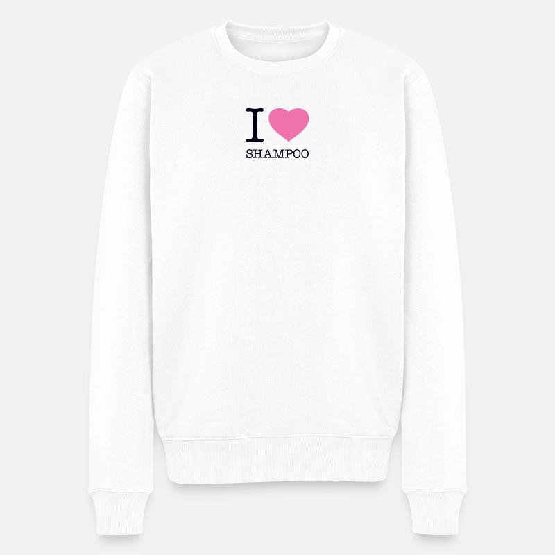 J’ADORE LE SHAMPOOING - Pull Premium bio Homme - blanc