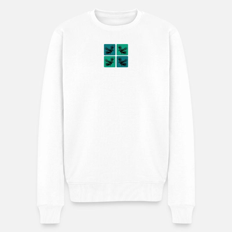 Raben Design - Männer Premium Bio Pullover - Weiß