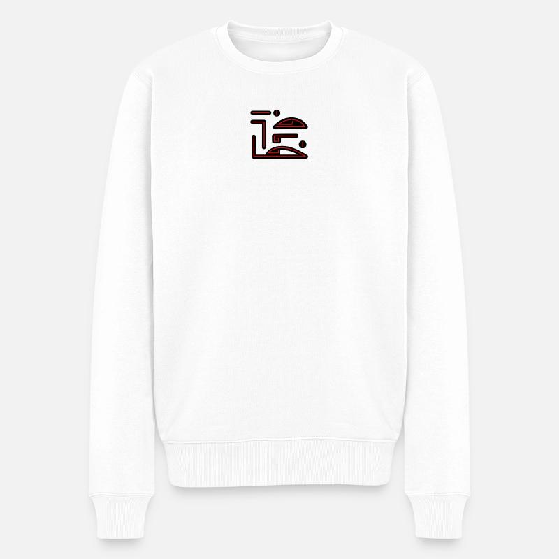 Glyphe Vampire, Emblème de clan, Symbole, Écriture - Pull Premium bio Homme - blanc