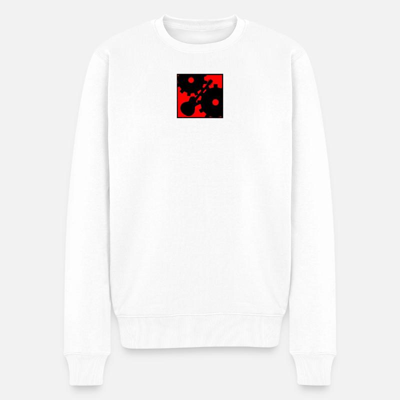 Rock against the Machine - Männer Premium Bio Pullover - Weiß