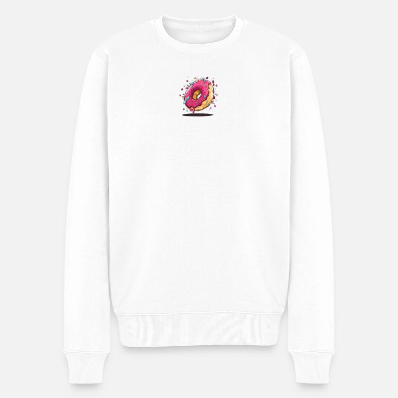 Conception de beignets - Pull Premium bio Homme - blanc