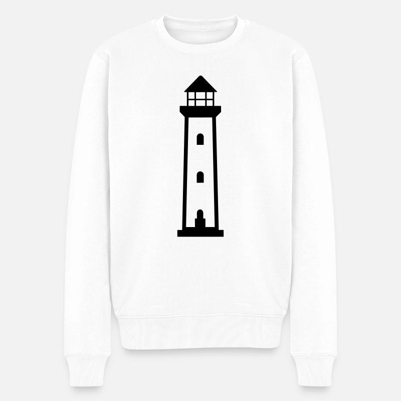 Phare - Pull Premium bio Homme - blanc