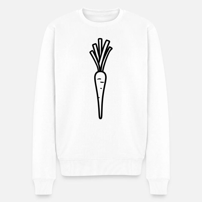 Carotte - Pull Premium bio Homme - blanc