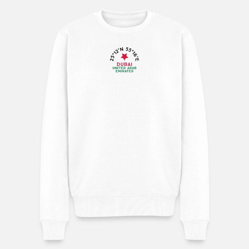 Dubai - Männer Premium Bio Pullover - Weiß