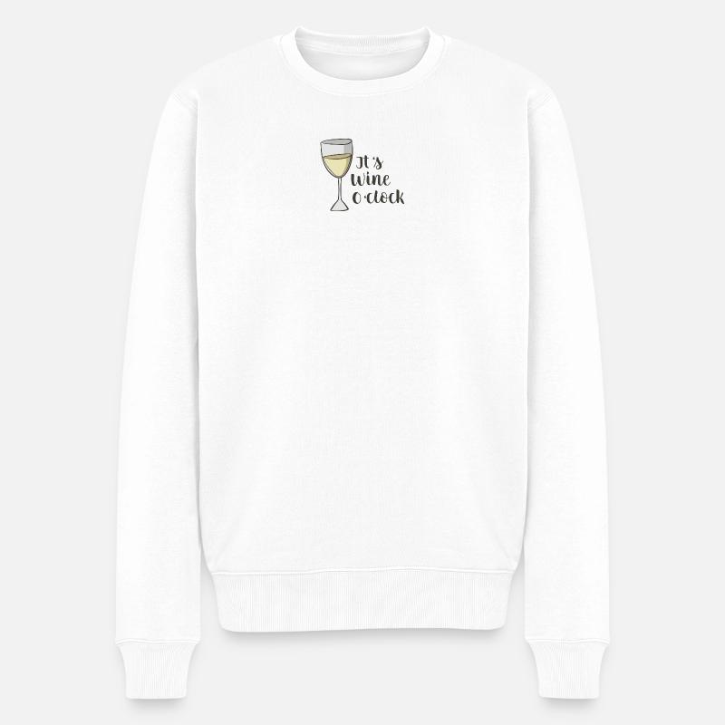 Vin - Pull Premium bio Homme - blanc