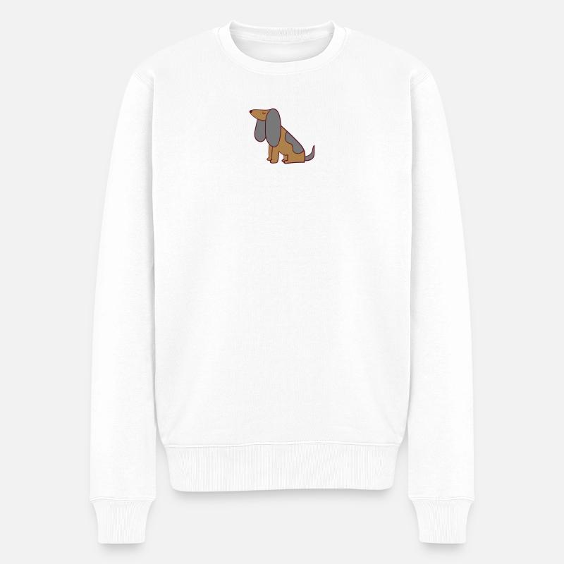Chien - Pull Premium bio Homme - blanc