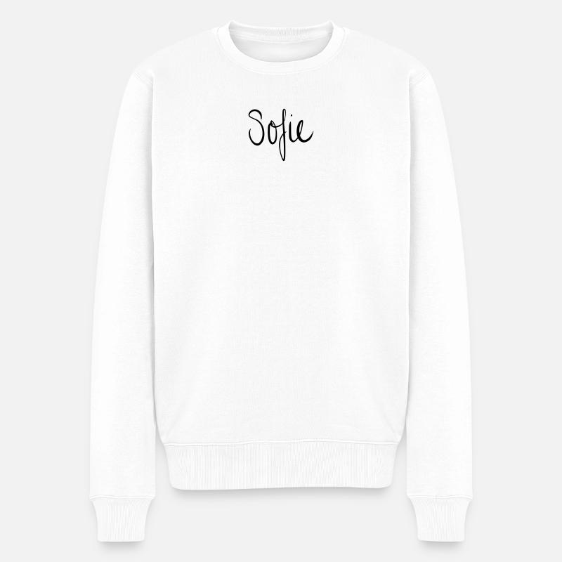 Sofie - Männer Premium Bio Pullover - Weiß