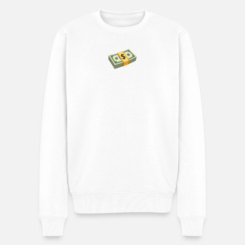 Fichier d’argent - Pull Premium bio Homme - blanc