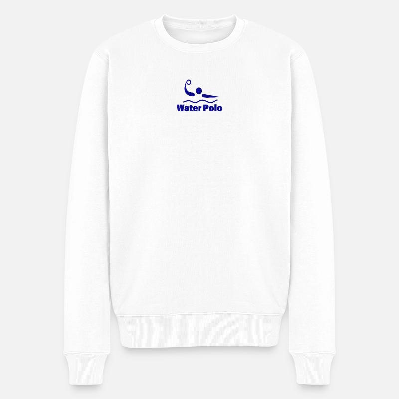 WATER POLO - Männer Premium Bio Pullover - Weiß