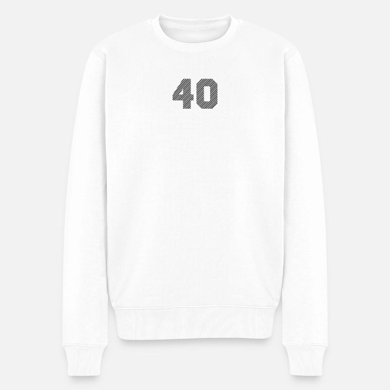 40 - Pull Premium bio Homme - blanc