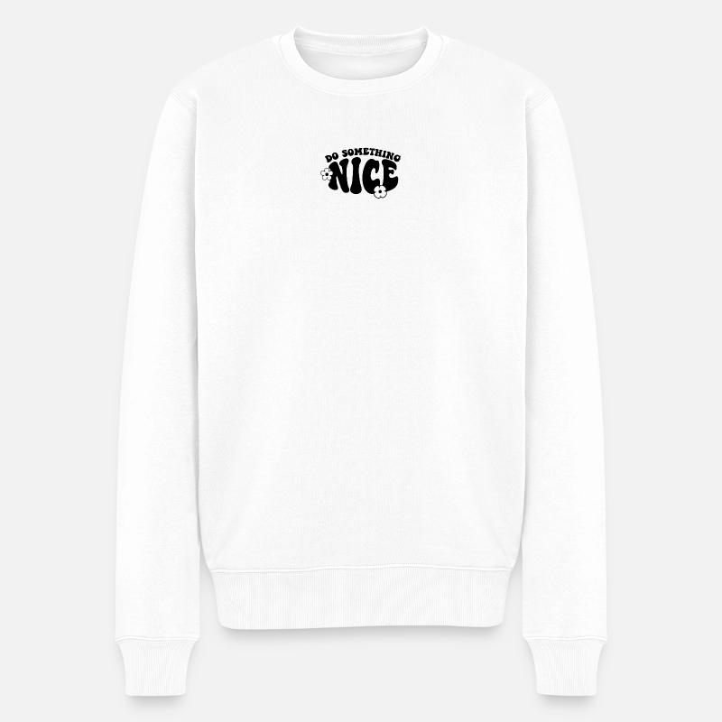 Faites quelque chose de gentil - Pull Premium bio Homme - blanc