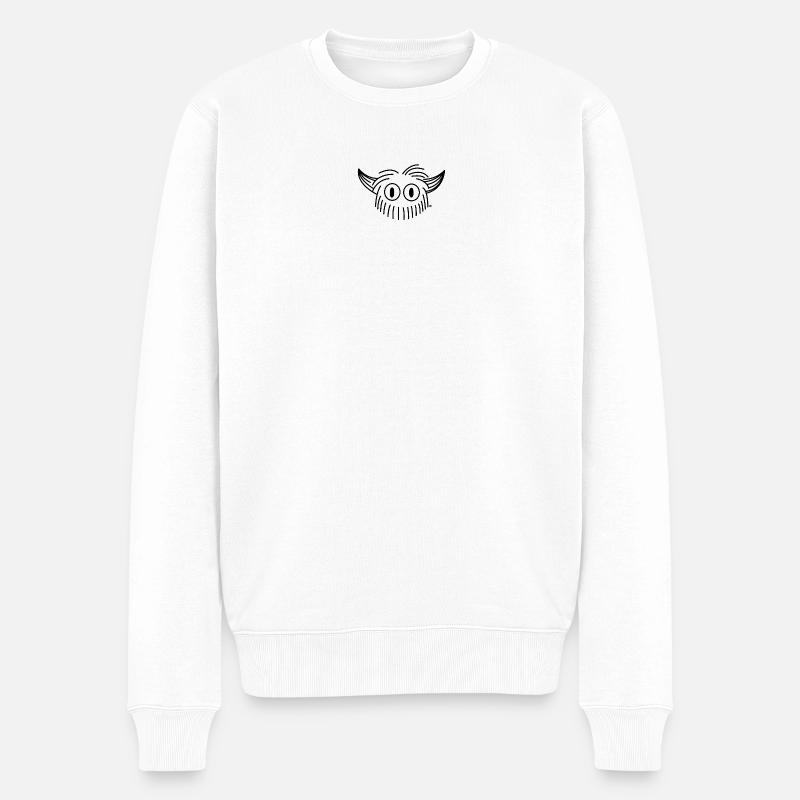 Monstre Poilu - Pull Premium bio Homme - blanc