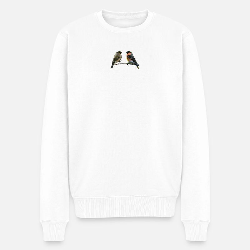Gimpel Paar - Männer Premium Bio Pullover - Weiß