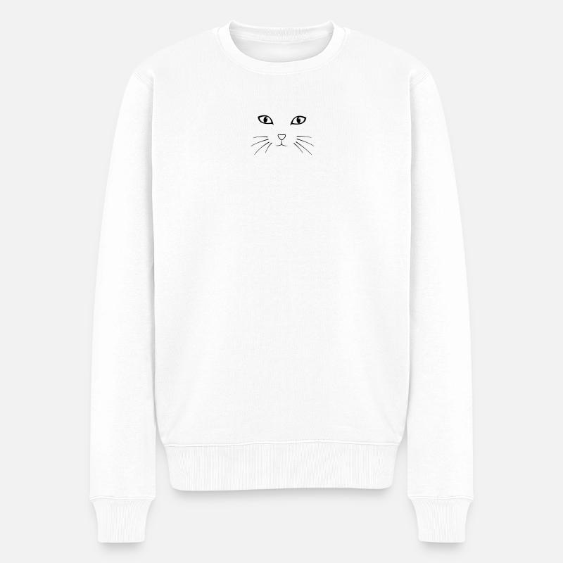 Chat - Pull Premium bio Homme - blanc