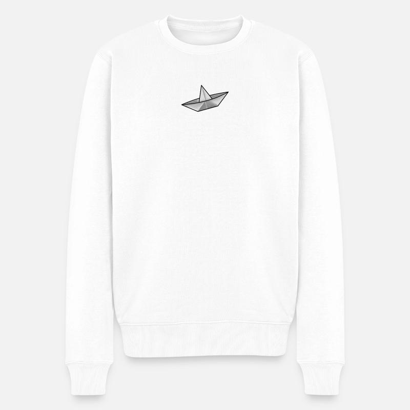 Schiff - Männer Premium Bio Pullover - Weiß