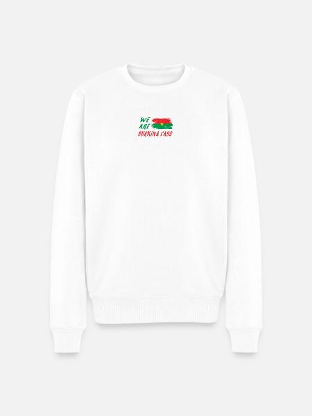 We are Burkina Faso - Men's Premium Organic Jumper - white