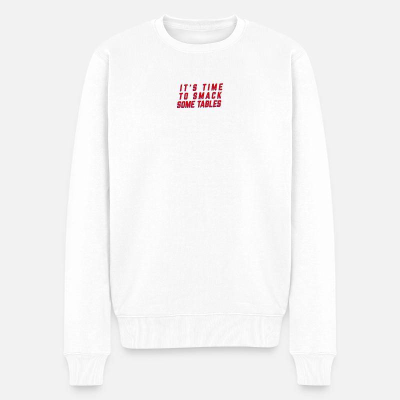 Temps de casser les tables - Pull Premium bio Homme - blanc