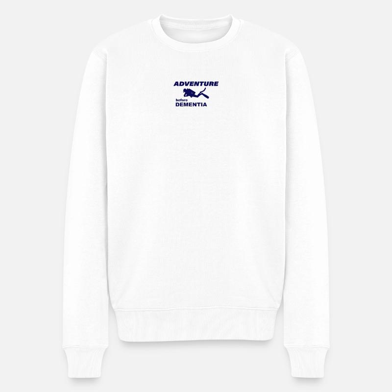 DIVING ADVENTURE - Männer Premium Bio Pullover - Weiß