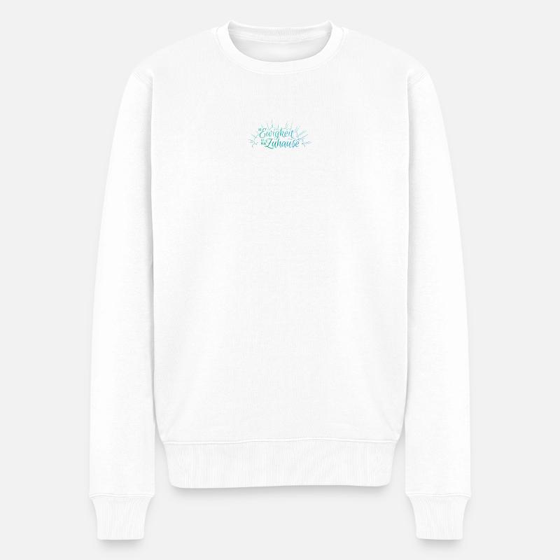 Die Ewigkeit ist mein Zuhause - Männer Premium Bio Pullover - Weiß