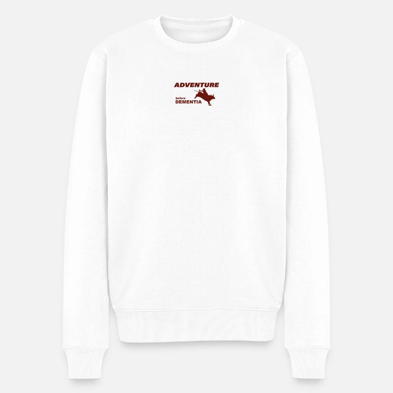 RODEO ADVENTURE - Männer Premium Bio Pullover - Weiß