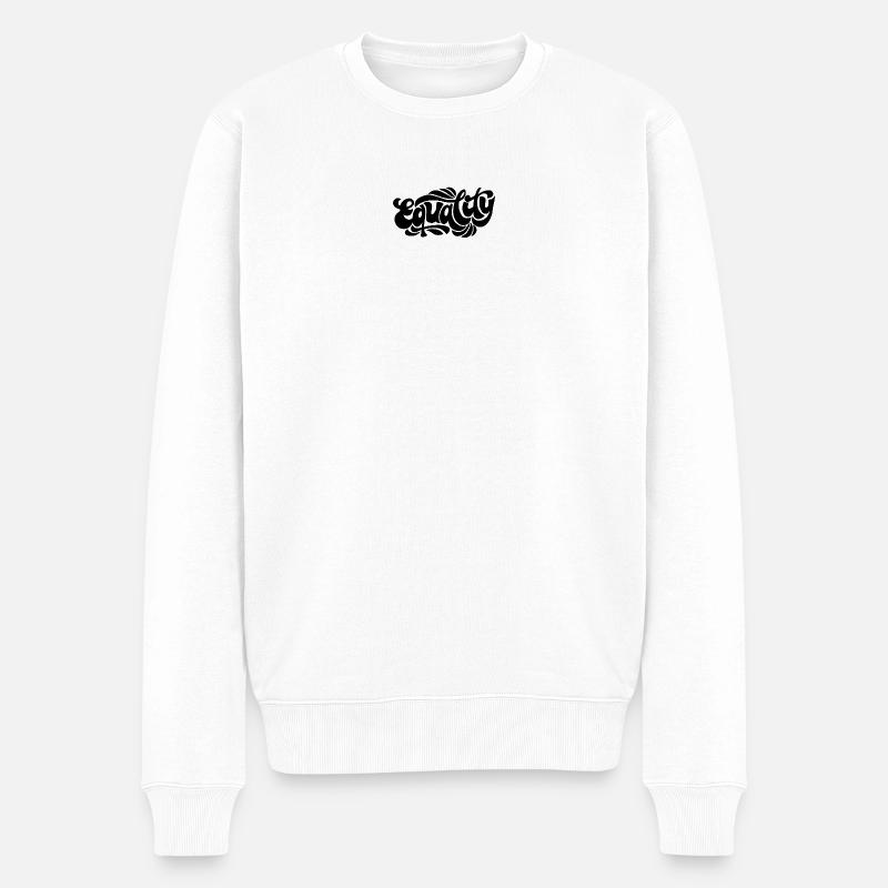 Equality – Feministisches Statement Design - Männer Premium Bio Pullover - Weiß