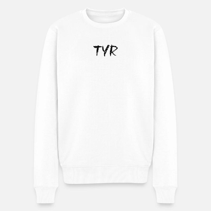 Tyr - Männer Premium Bio Pullover - Weiß
