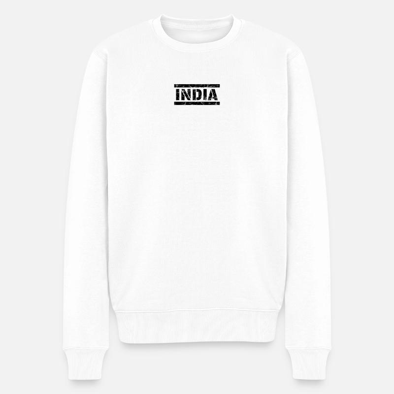 Inde - Pull Premium bio Homme - blanc