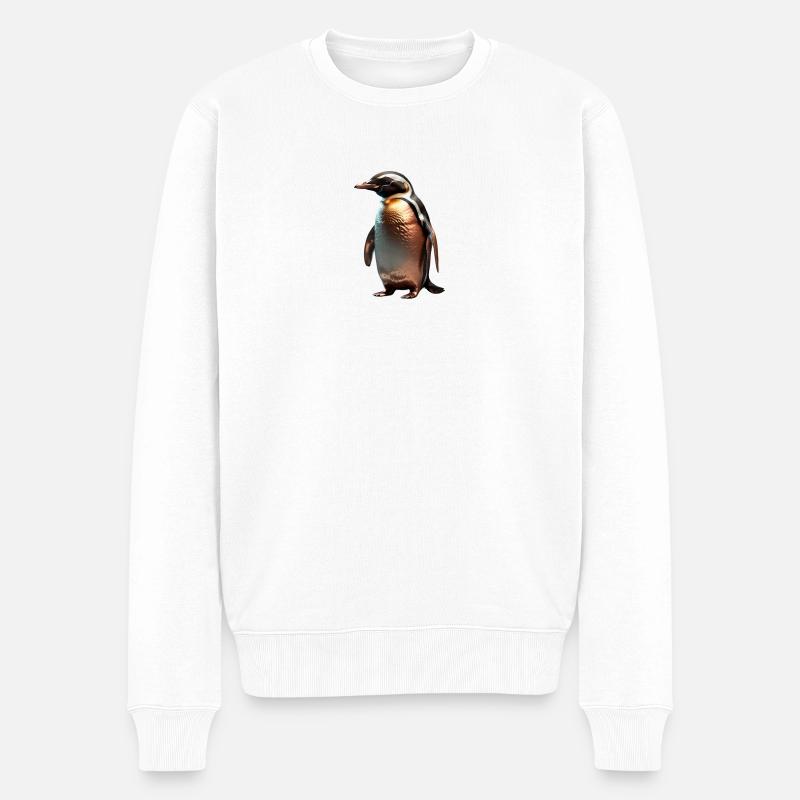 Le Pingouin de Bronze - Pull Premium bio Homme - blanc