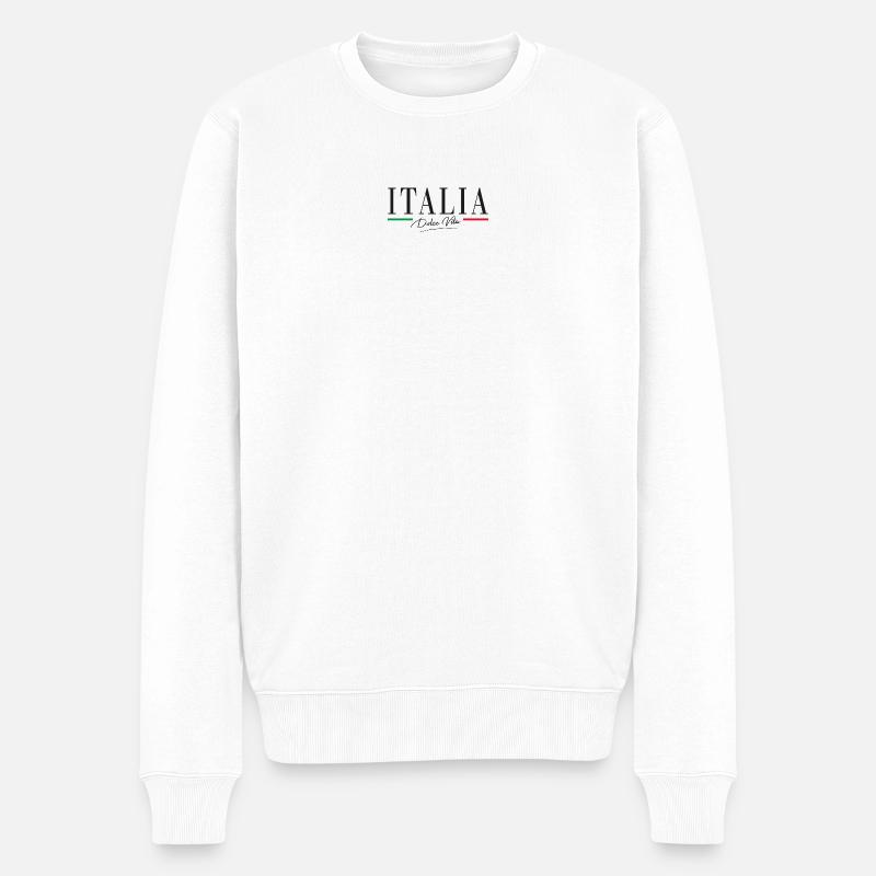 ITALIA Dolce Vita - Pull Premium bio Homme - blanc