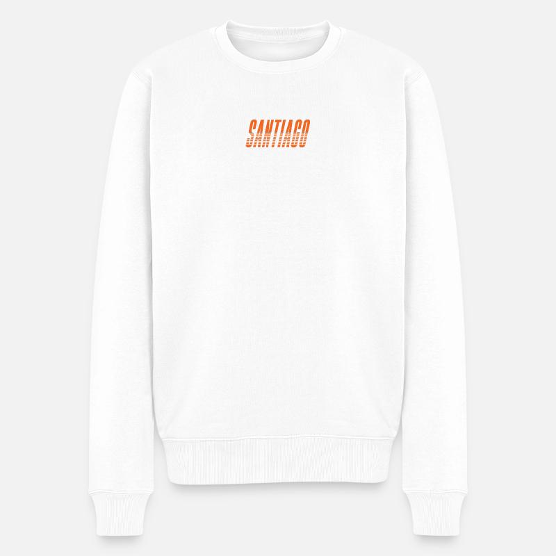 Santiago - Männer Premium Bio Pullover - Weiß
