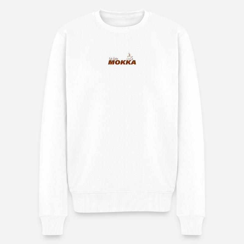J’ADORE LE MOKA - Pull Premium bio Homme - blanc